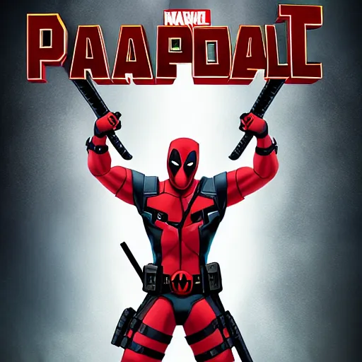 Image similar to Deadpool in a Disney animated movie 4K quality