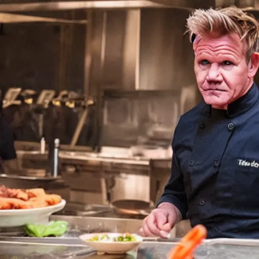 Prompt: Gordon Ramsay as the Joker