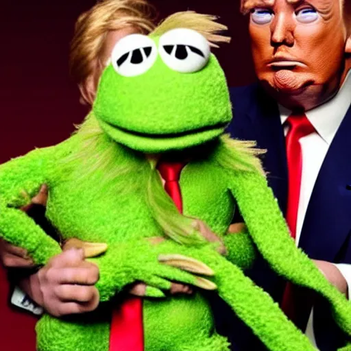 Image similar to donald trump as a muppet