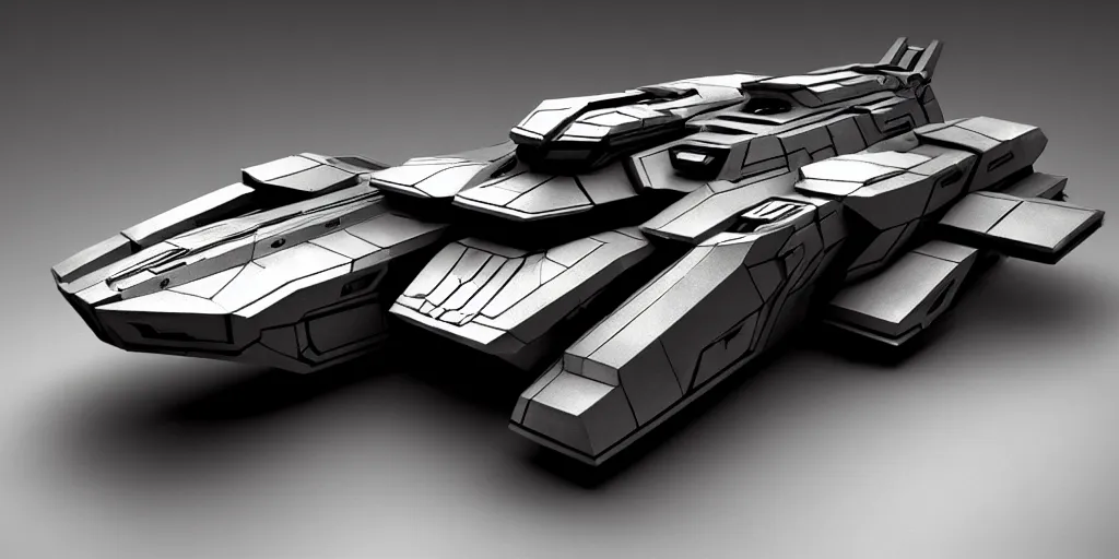 Prompt: an armored futuristic sci fi vehicle