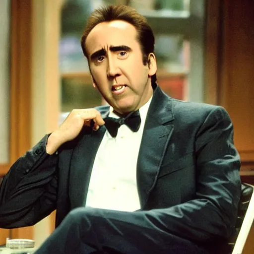 Image similar to nicolas cage on seinfeld