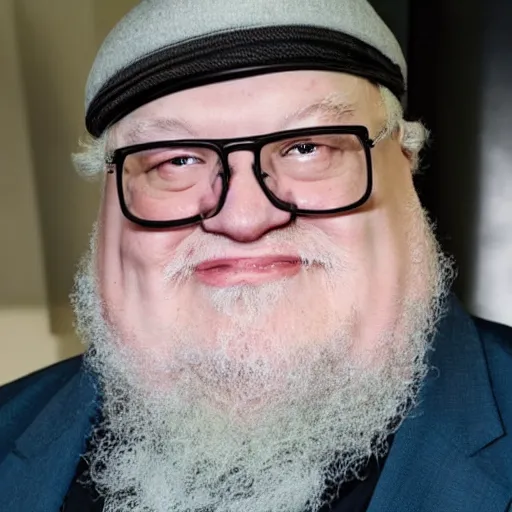 Prompt: george rr martin finishing winds of winter