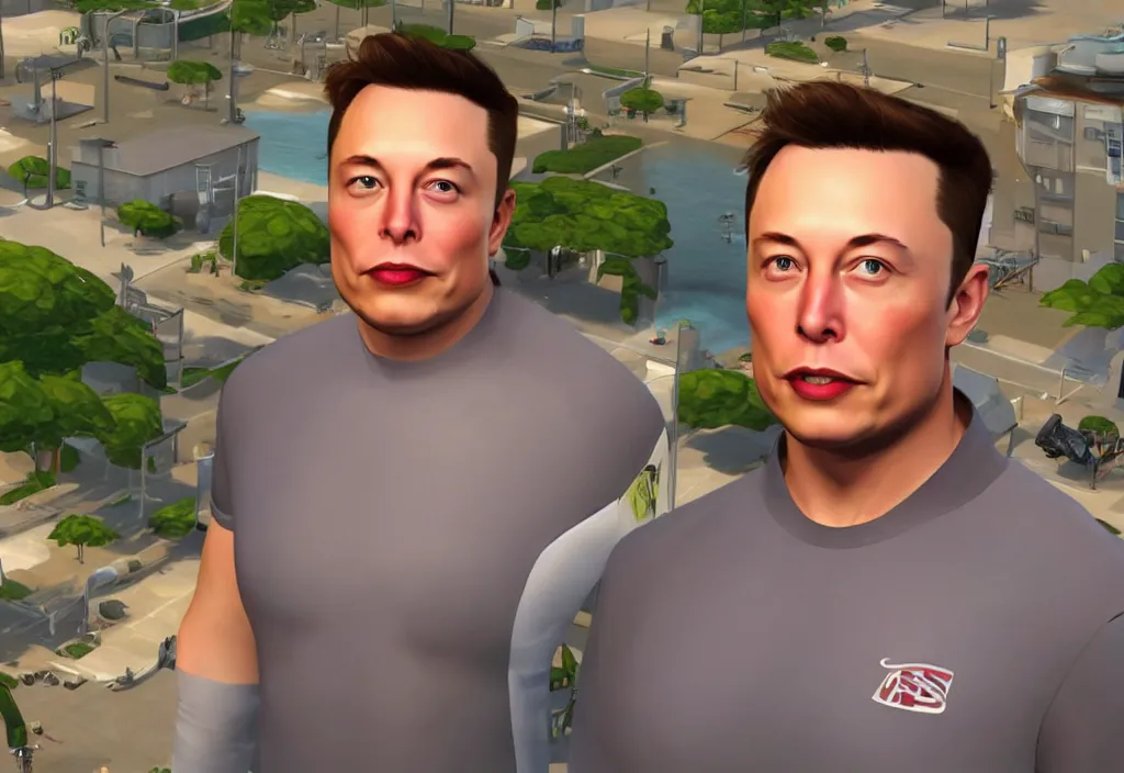 Image similar to a screenshot of elon musk in the video game in the sims. character customization, close up, 3 d rendering. unreal engine. amazing likeness. very detailed.