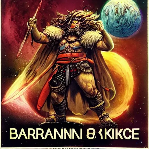 Image similar to barbarian old cosmic king