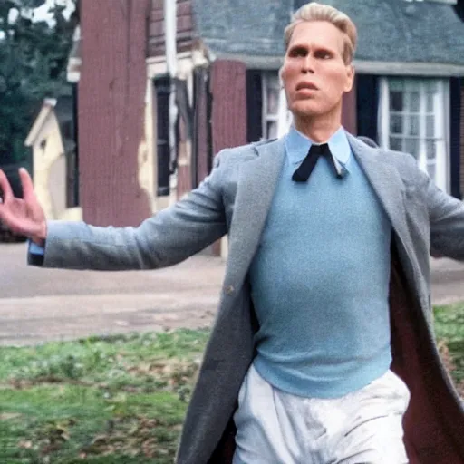 Prompt: Live Action Still of Jerma in Vertigo (film), real life, hyperrealistic, ultra realistic, realistic, highly detailed, epic, HD quality, 8k resolution, body and headshot, film still