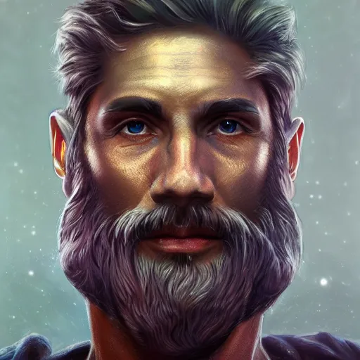 Prompt: portrait zeus, ultradetailed, digital art, irina french, heraldo ortega, mandy jurgens, golden ratio, art canvas, award winning, masterpiece trending on artstation 8 k 1 5 0 mpx