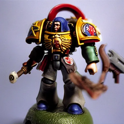 Prompt: jesus christ, space marine. archive photographs