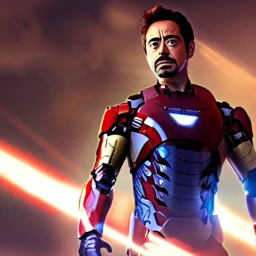 Prompt: still of xavi hernandez as tony stark in iron man ( 2 0 0 8 )