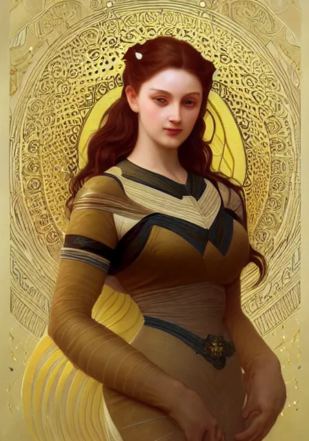 Image similar to sansa bee bee bee bee bee bee bee bee gold, intricate, elegant, highly detailed, digital painting, artstation, concept art, smooth, sharp focus, illustration, art by artgerm and greg rutkowski and alphonse mucha and william - adolphe bouguereau