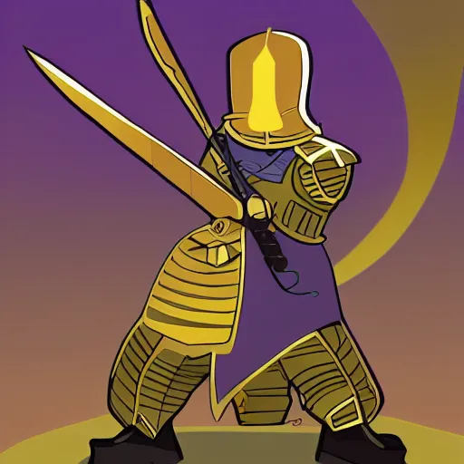 Prompt: a nobel knight by genndy tartakovsky