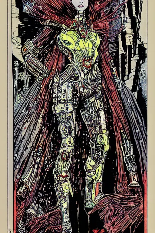 Image similar to castle woman by Philippe Druillet