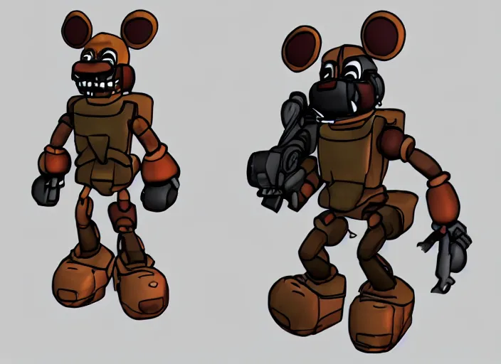 Image similar to Fnaf soldier, war