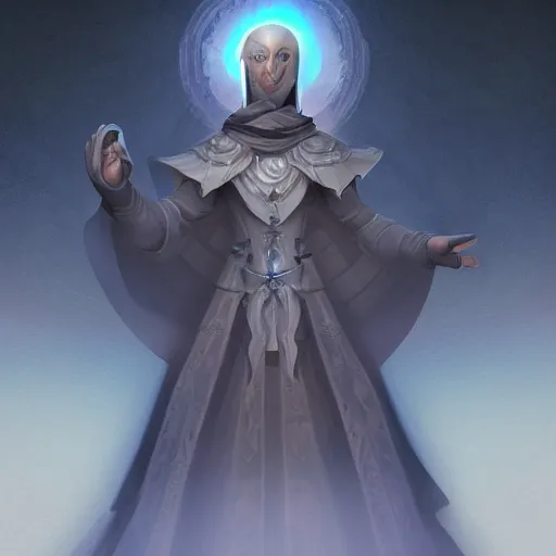 Image similar to shadowheart, cleric of grace, digital art