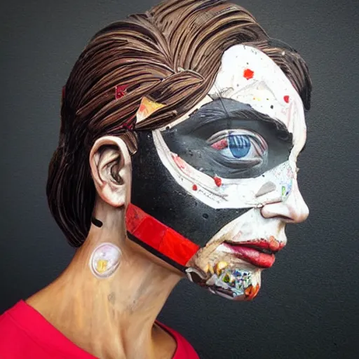 Image similar to a sculpture of the Earth, by Sandra Chevrier