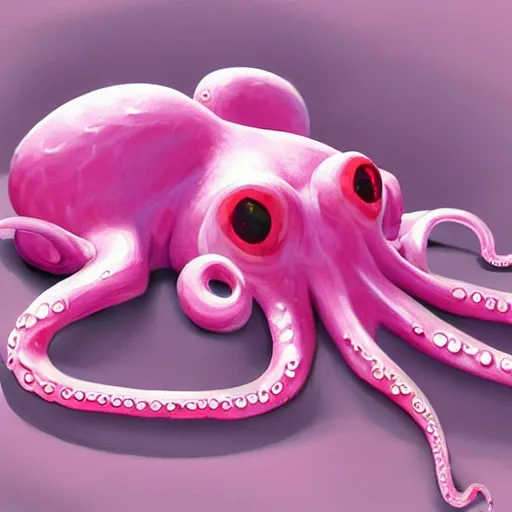 Prompt: pink octopus backrooms, digital painting, ultradetailed, artstation, oil painting, ultradetailed, artstation