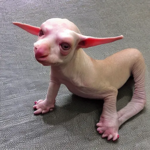 Prompt: hairless animal