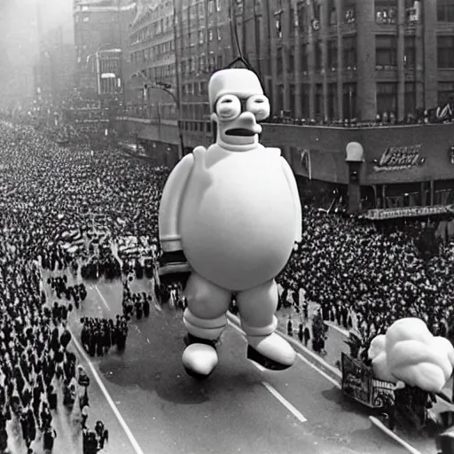 Image similar to Homer Simpson Balloon in the Macy's Thanksgiving Day Parade 1953