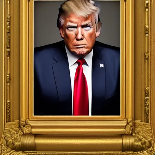 Image similar to photo portrait of donald trump with cornrows, depth of field, zeiss lens, detailed, symmetrical, centered, by edward robert hughes, connor hibbs, annie leibovitz and steve mccurry, david lazar, jimmy nelsson, breathtaking, 8 k resolution, extremely detailed, beautiful, establishing shot, artistic, hyperrealistic, beautiful face, octane render