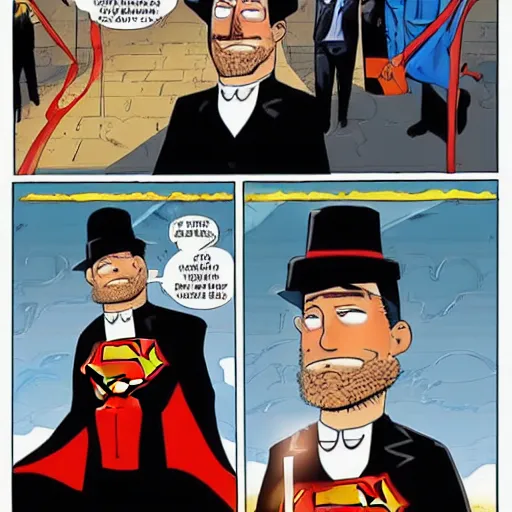Image similar to Hasidic Superman directed by Scott Snyder directors cut