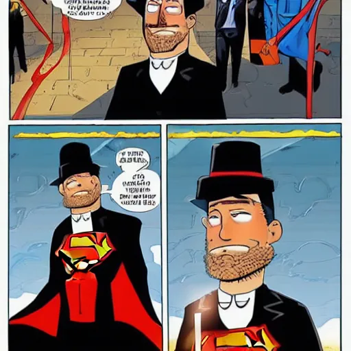 Prompt: Hasidic Superman directed by Scott Snyder directors cut