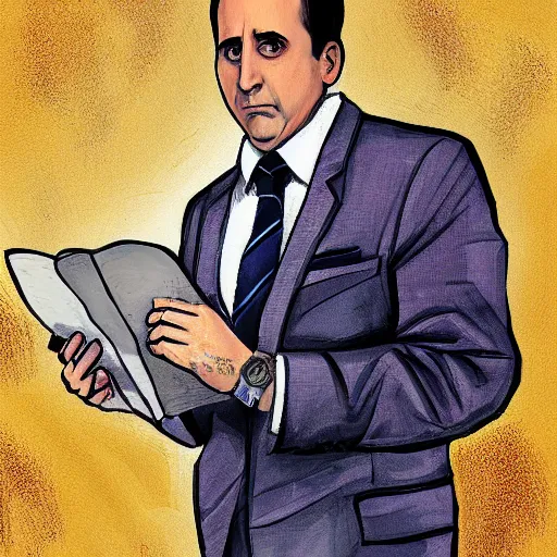 Image similar to michael scott by igor karazin