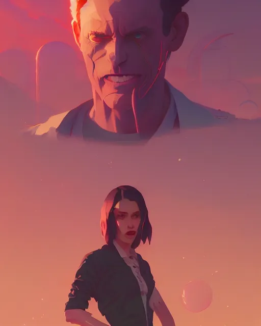 Image similar to ranxerox by greg rutkowski, loish, rhads, beeple, makoto shinkai and lois van baarle, ilya kuvshinov, rossdraws, tom bagshaw, alphonse mucho, global illumination, detailed and intricate environment