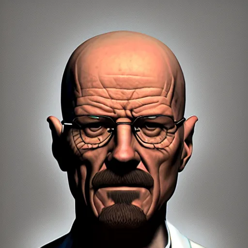 Prompt: 3 d modelling reference of walter white video game character. free download for artists.