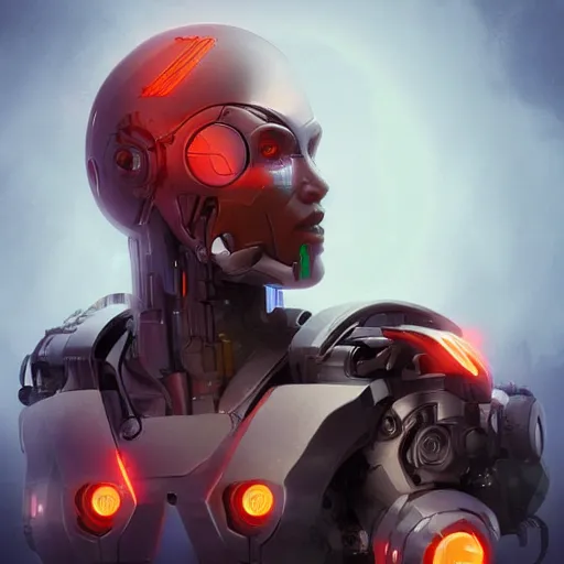 Image similar to cyborg, artstation.