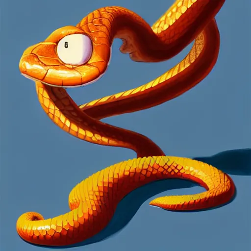 Image similar to goro fujita ilustration a pretty snake by goro fujita, painting by goro fujita, sharp focus, highly detailed, artstation