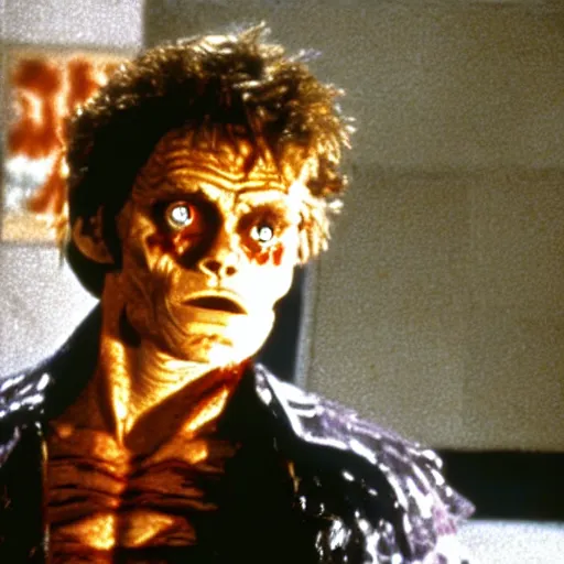 Image similar to willem dafoe as freddy kruger in nightmare on elm street.