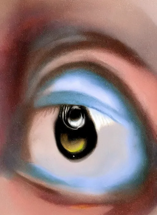 Prompt: portrait of a stunningly beautiful eye, 👽