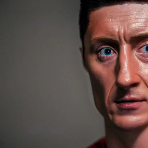 Prompt: hyperrealistic robert lewandowski, by thomas eakes & xiang duan, perfect facial symmetry, dim volumetric cinematic lighting, photorealistic, 8 k octane comprehensive render, post - processing, extremely hyper - detailed, intricate, lifelike texture, epic composition, masterpiece, stunning