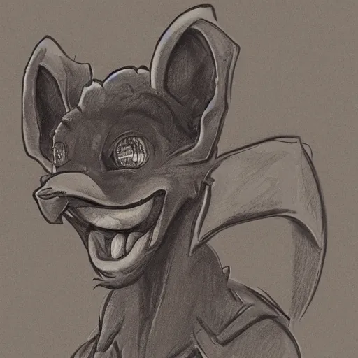 Image similar to anthropomorphic silver kobold, headshot profile picture, cute ears, large eyes, male, commission on furaffinity, sketch drawing