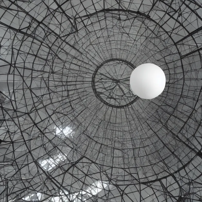 one single singular sphere in a museum, courtesy of | Stable Diffusion ...