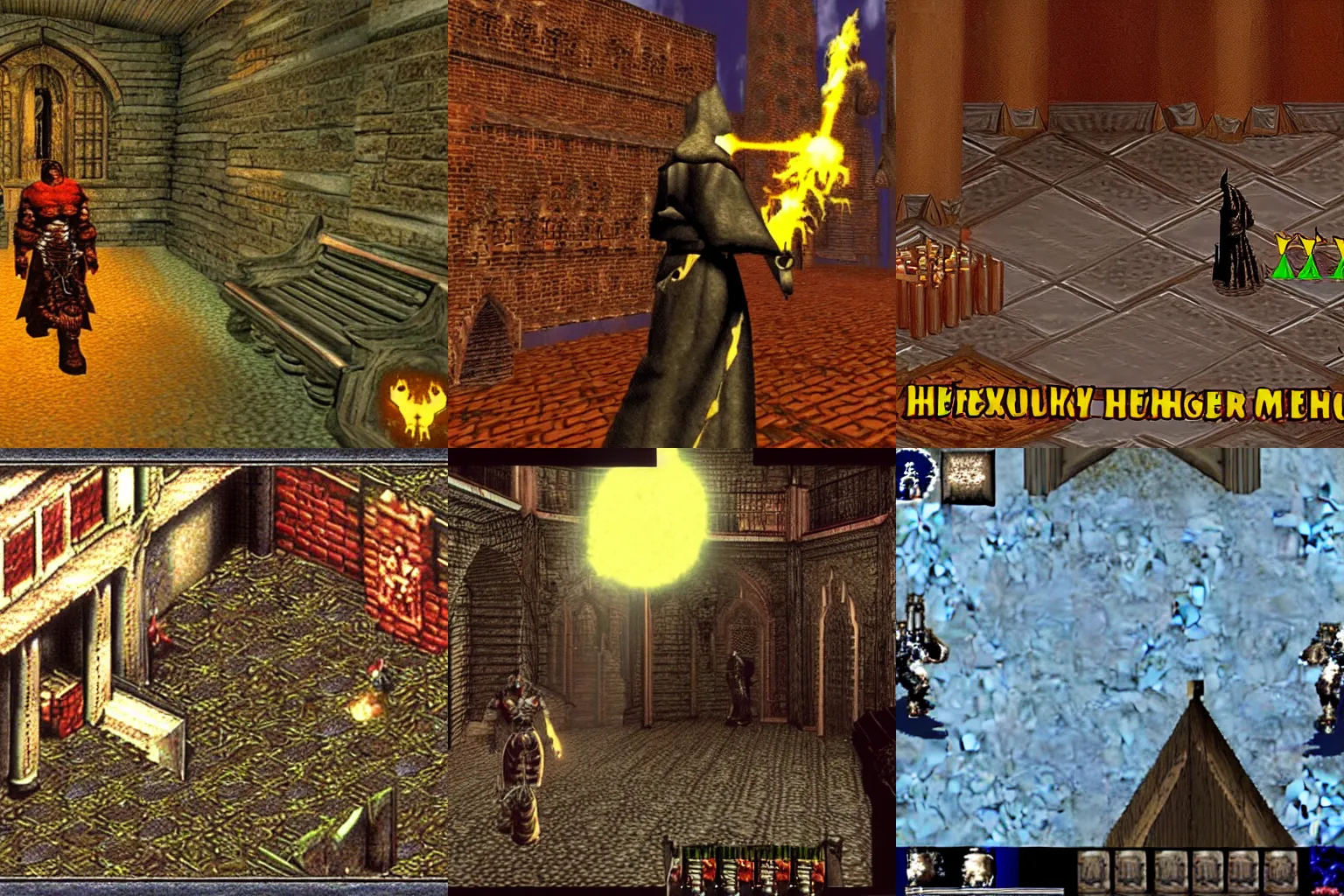 Prompt: Screenshot from Hexen: Beyond Heretic [1995]