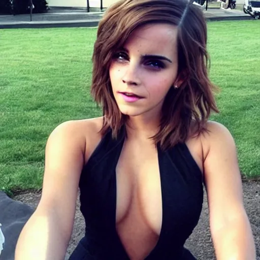 Image similar to emma watson mixed with kim kardashian