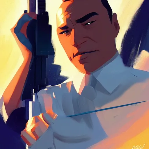 Image similar to face icon stylized minimalist agent 0 0 7, loftis, cory behance hd by jesper ejsing, by rhads, makoto shinkai and lois van baarle, ilya kuvshinov, rossdraws global illumination