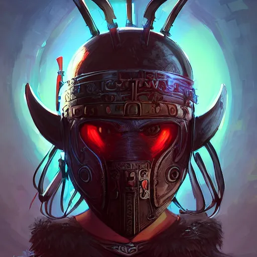 Image similar to cyberpunk viking helmet mask warrior goddess robot ninja fantasy, art gta 5 cover, official fanart behance hd artstation by jesper ejsing, by rhads, makoto shinkai and lois van baarle, ilya kuvshinov, ossdraws