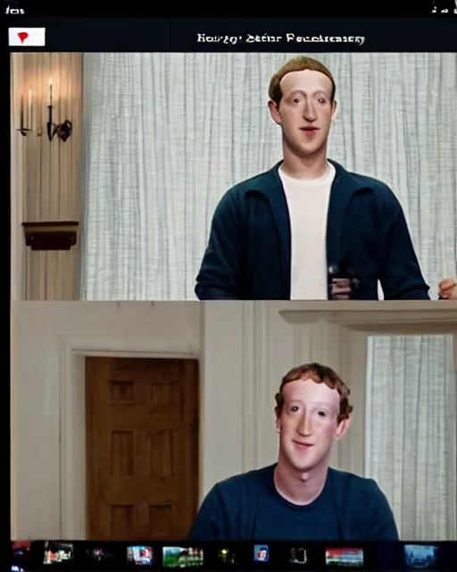 Image similar to a screen shot from the movie where mark zuckerberg plays harry potter