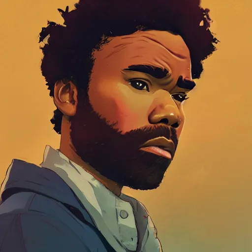 Image similar to donald glover, art gta 5 cover, official fanart behance hd artstation by jesper ejsing, by rhads, makoto shinkai and lois van baarle, ilya kuvshinov, ossdraws, style of borderlands and by feng zhu and loish and laurie greasley, victo ngai, andreas rocha, john harris