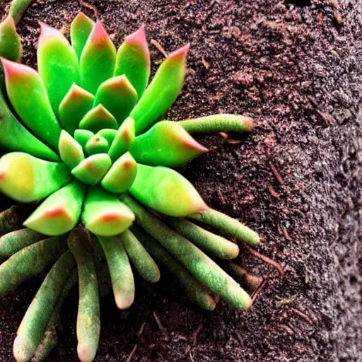 Image similar to succulent plant infected with t - virus