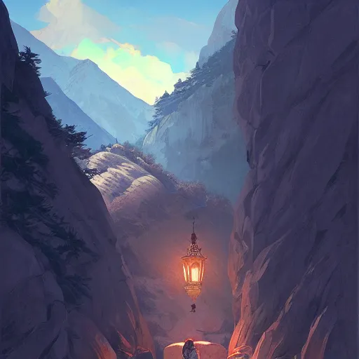 Prompt: the ascending mountain to the monastery, fine details, night setting. realistic shaded lighting poster by ilya kuvshinov katsuhiro, magali villeneuve, artgerm, jeremy lipkin and michael garmash, rob rey and kentaro miura style, trending on art station