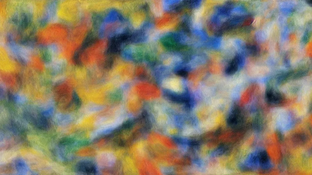 Prompt: abstract art painting, geometry, lines, forms, shapes, in style of pierre - auguste renoir, 4 k, high resolution details,