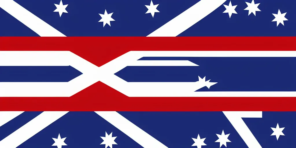 Image similar to concept for an updated australian flag, southern cross, flag, stars