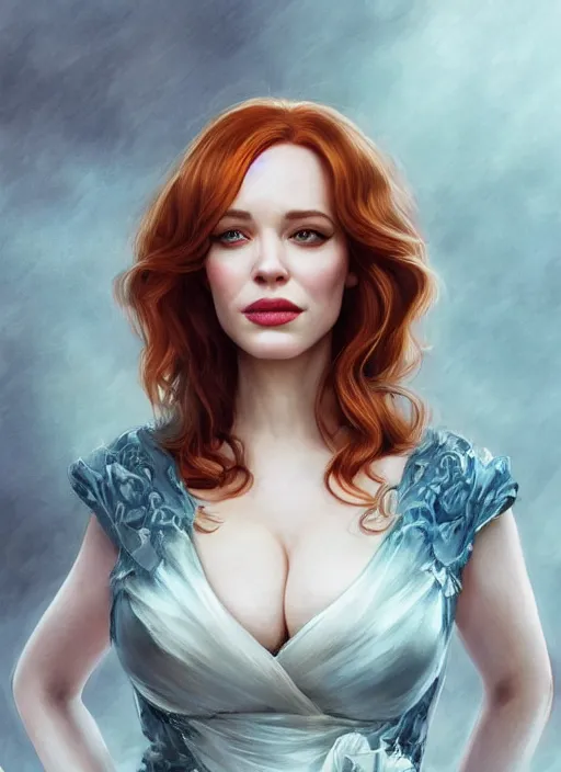 Image similar to photo of a gorgeous christina hendricks / rachel mcadams hybrid in the style of stefan kostic, realistic, professionally, professionally color graded, half body shot, sharp focus, k high definition, insanely detailed, intricate, elegant, art by stanley lau and artgerm