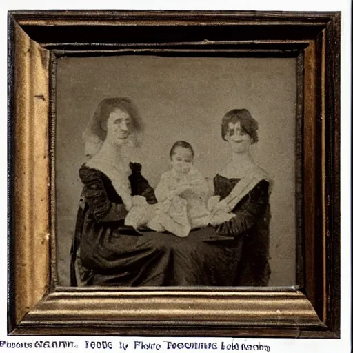 Image similar to photograph from the 1600s, faded, blurry, unclear, first ever photograph