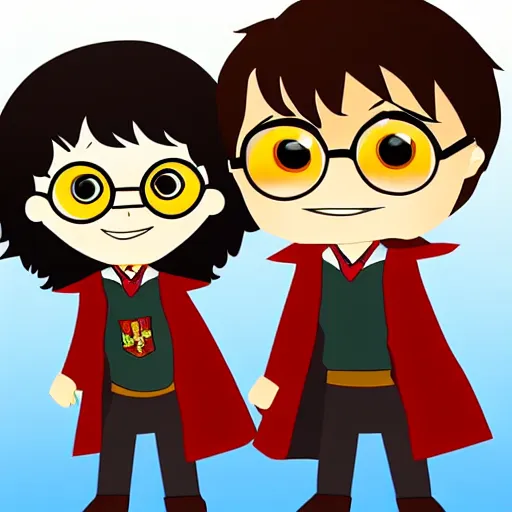 Prompt: animated harry potter