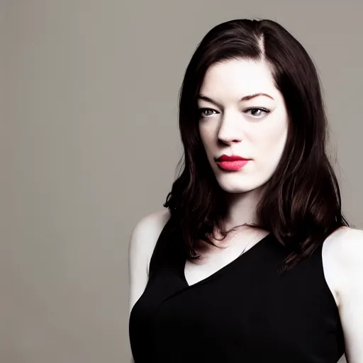 Prompt: corporate portrait of stoya. Professional photography.