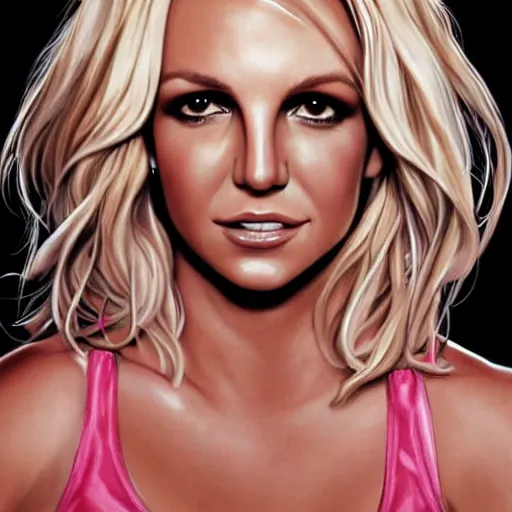 Prompt: Britney Spears, highly detailed, portait, character art by Fiona Staples.