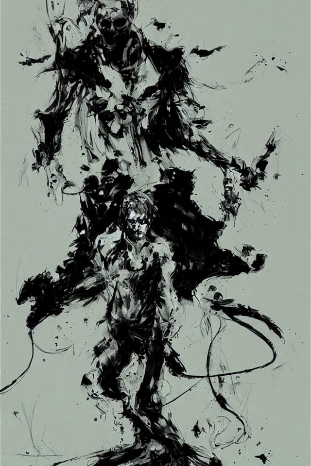 Prompt: dream of the endless, morpheus, by ashley wood, character design, concept art